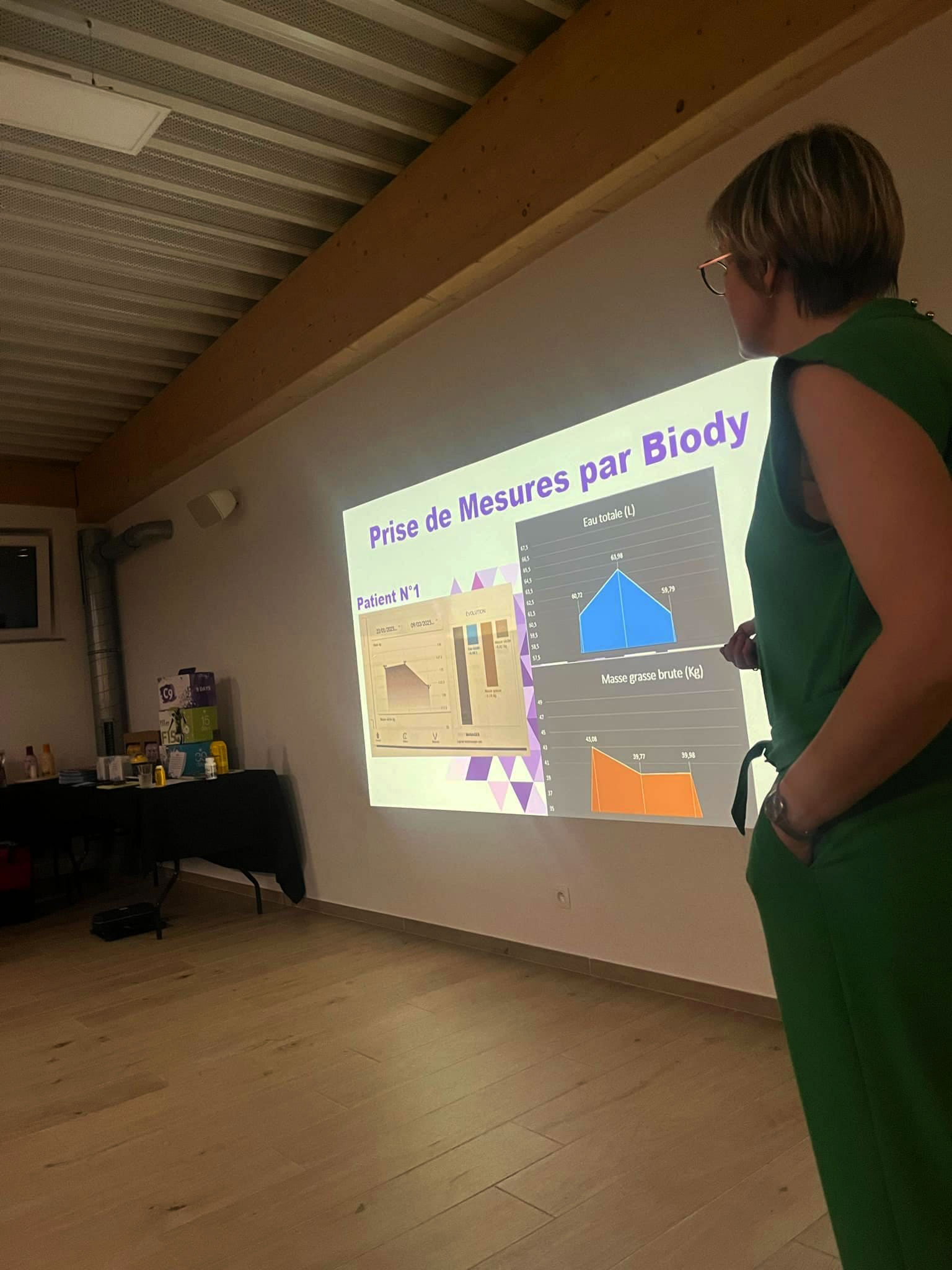 Exemple d'agencement pour les réunions